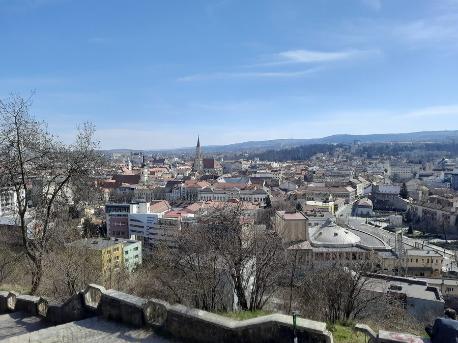 Vue de Cluj-Napoca depuis la colline Cetățuia